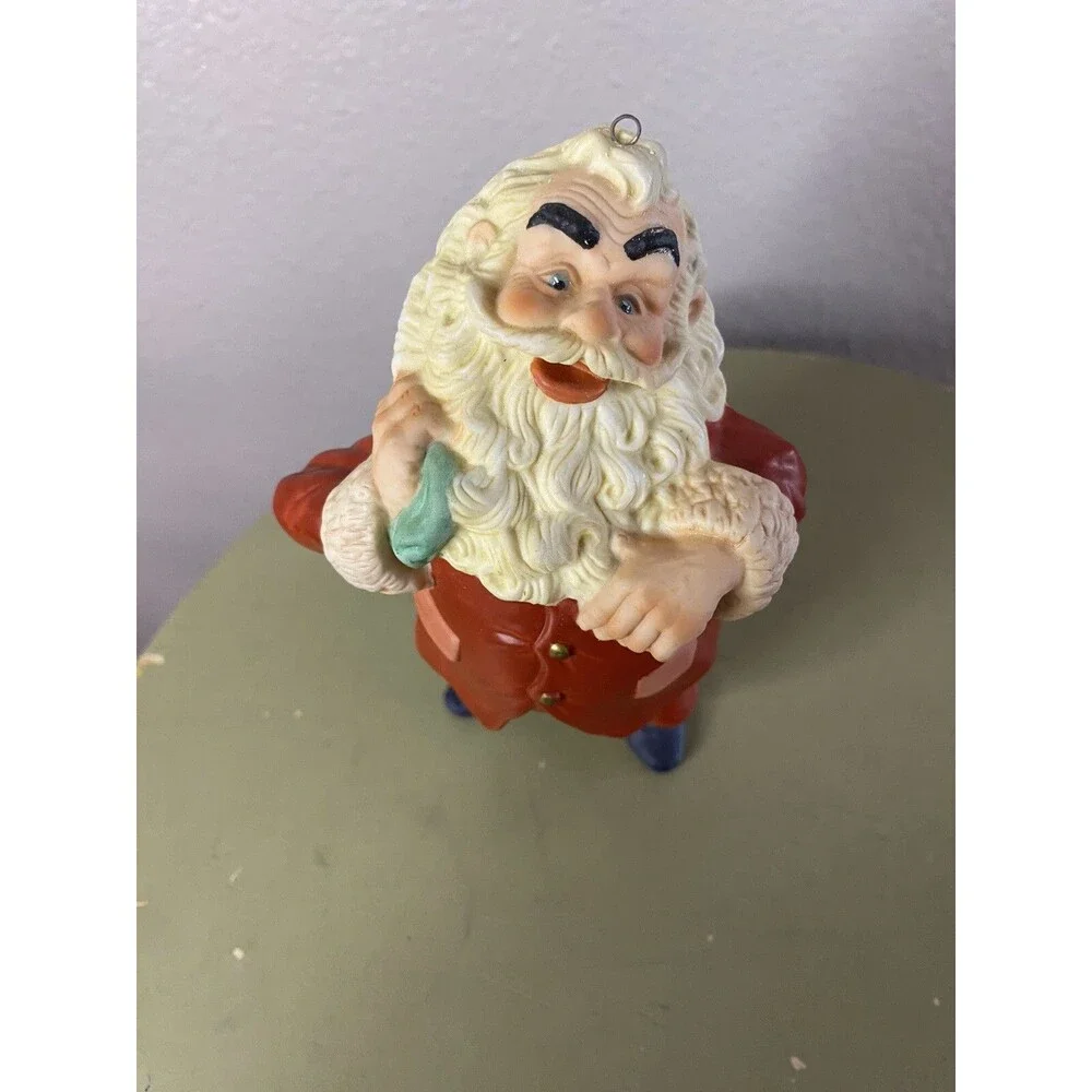 Favorite Santa Hand Painted Special Edition Hallmark Keepsake Ornament Vtg. 1987